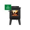 Drolet Spark II Wood Burning Stove burning bright and efficient